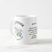 Mug SEPTEMBRE Fleur du mois de naissance personnalisée (Devant gauche)