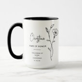 Mug Septembre Maid of Honor | Fleur de la gloire du ma (Gauche)