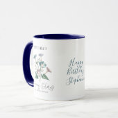 Mug Septembre Mois de naissance Fleur Matin Gloire Cad (Devant gauche)