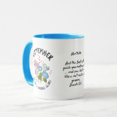 Mug SEPTEMBRE Mois de naissance Fleur Nom personnalisé (Devant gauche)