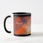 Mug Septembre Nuages avec Psaume 30:5 (Gauche)