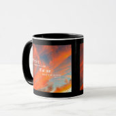 Mug Septembre Nuages avec Psaume 30:5 (Devant gauche)