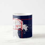 Mug Séquence Fibonacci et la Grande Vague (Centre)