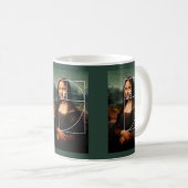 Mug Séquence Leonardo da Vinci Mona Lisa Fibonacci (Devant droit)
