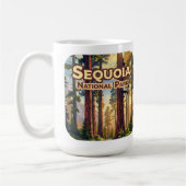 Mug Sequoia National Park California Tree Retro (Gauche)