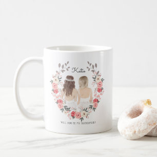 Mug Seras-tu ma demoiselle d'honneur Proposition