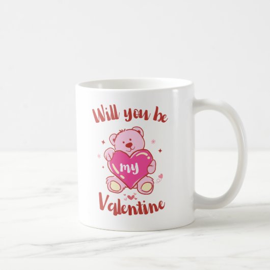 Mug Seras-tu ma valentine ? (Droite)