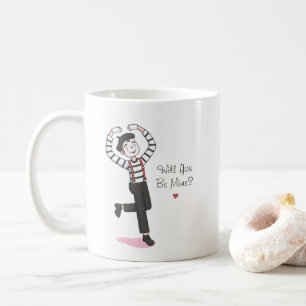 Mug Seras-tu mime, jeu de mots d'amour drôle