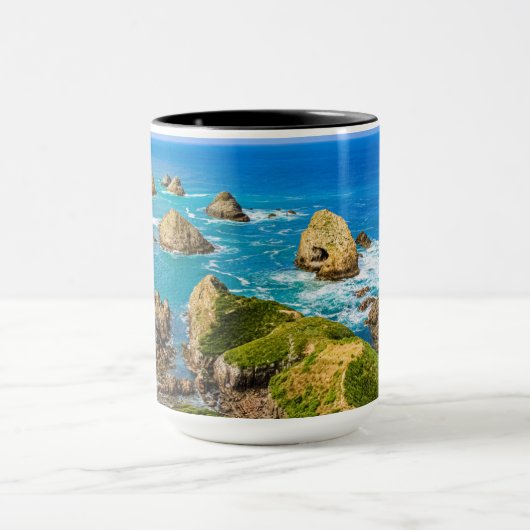 Mug Serene Blue Coastal Nugget Point Paysage Photo (Centre)