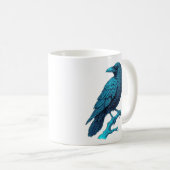 Mug Serene Blue Raven (Devant droit)