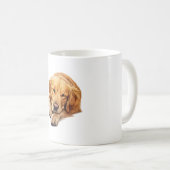 Mug Serene Golden Retriever Resting - Peacial Dog Art (Devant droit)