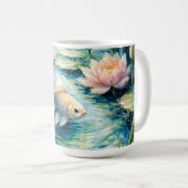 Mug Serene Goldfish & Lotus Pond Artistic (Devant droit)