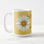 Mug Sérénité après café Jaune Daisy (Gauche)