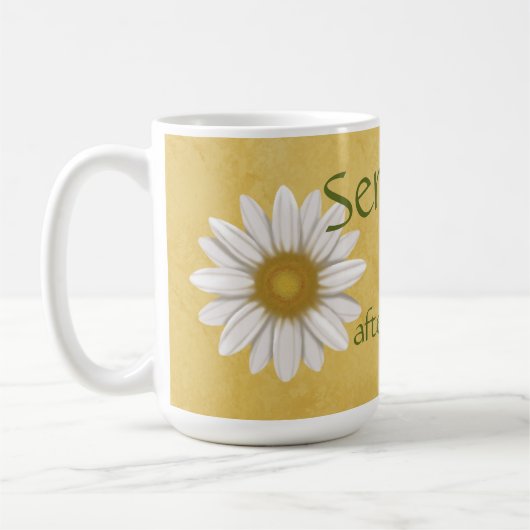 Mug Sérénité après café Jaune Daisy (Gauche)