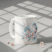 Mug Sérénité aquarelle Fleur de Merlan bleu