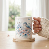 Mug Sérénité aquarelle Fleur de Merlan bleu