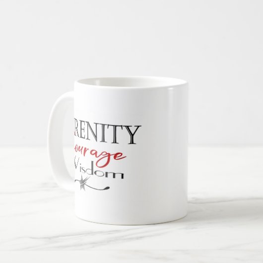Mug Sérénité Courage sagesse (Devant gauche)