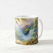 Mug Sérénité dans la peinture forestière enchantée (Devant droit)