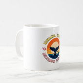 Mug Serénité de la queue de baleine au coucher du sole (Devant gauche)