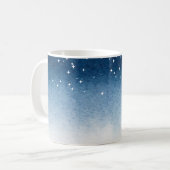 Mug Sérénité Dégradé Bleu Étoilé (Devant gauche)