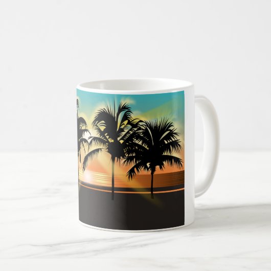 Mug Sérénité des palmiers  (Devant droit)