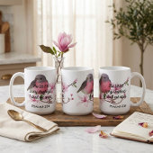 Mug Sérénité fidèle : Psaumes 23:1 Boug d'oiseaux