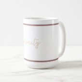 Mug Sérénité Minimaliste Atténuée  (Devant droit)