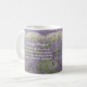 Mug Sérénité Prière Lavande Jardin Floral (Devant gauche)