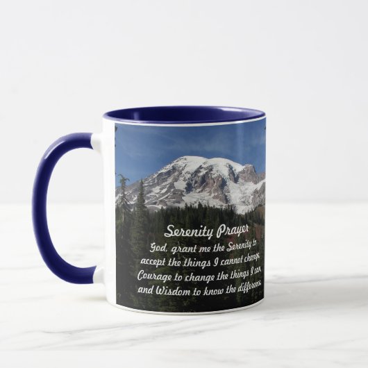 Mug Sérénité Prière Mont Rainier Paysage (Gauche)