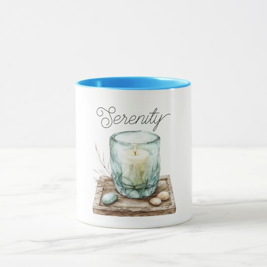 Mug Serenity Beach Candle Stones (Centre)