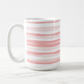 Mug Serenity Boho Blush Pink Organic Strips (Gauche)