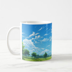Mug Serenity in the Sky - Blue Sky and Clouds