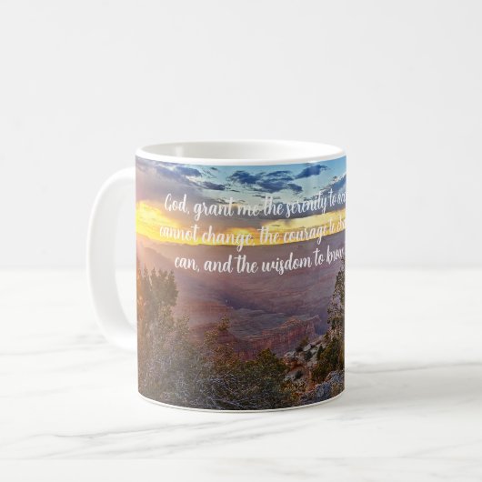 Mug Serenity prière grand canyon image (Devant gauche)