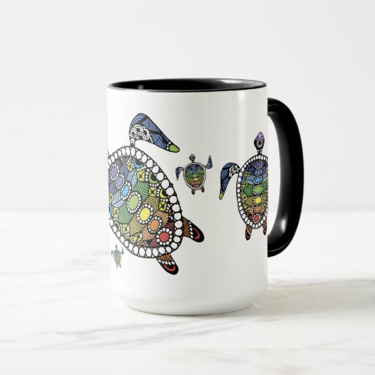 Mug Serenity Turtle Chakras (Devant droit)