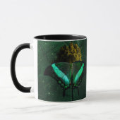 Mug Sereno Oliva Moderno Borboleta Natureza (Gauche)