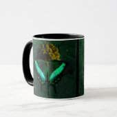 Mug Sereno Oliva Moderno Borboleta Natureza (Devant gauche)