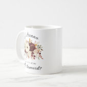 Mug Serez-vous ma demoiselle d'honneur ? Automne Flora (Devant gauche)