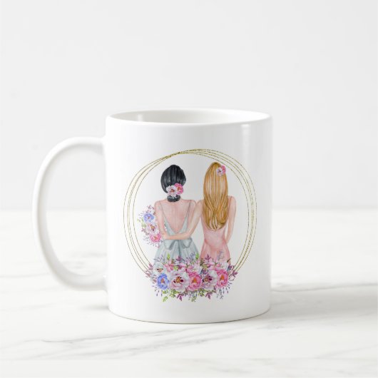 Mug Serez-Vous Ma Femme D'Accueil Blonde Brunette (Gauche)