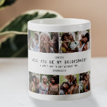 Mug Serez-Vous Ma Femme D'Accueil ? | Garde de la gril<br><div class="desc">"Serez-vous ma demoiselle d'honneur ?" Proposition Café Mug cadeau - Demandez à votre soeur, à votre bestie ou à votre neice d'être votre demoiselle d'honneur à votre mariage avec cette grille photo moderne. Avec 8 photos carrés de vous et de la personne que vous demandez et un modèle de proposition...</div>