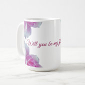 Mug Serez-vous ma fleuriste, Rose (Devant gauche)