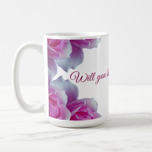 Mug Serez-vous ma fleuriste, Rose (Gauche)