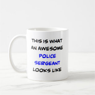 Mug sergent de police, génial
