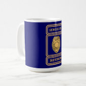 Mug Sergent de police Gold Insigne retraité (Devant gauche)