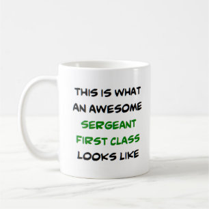 Mug sergent de première classe, génial