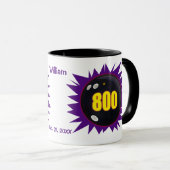 Mug Série 800 personnalisée en Bowling, (Devant droit)