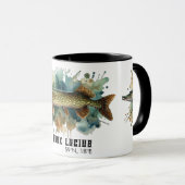 Mug Série Aquarelle : Brochet (Devant droit)