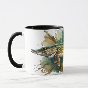 Mug Série Aquarelle : Brochet