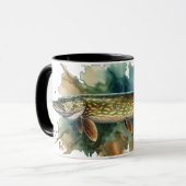 Mug Série Aquarelle : Brochet (Devant gauche)