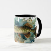 Mug Série Aquarelle : Brochet (Devant droit)