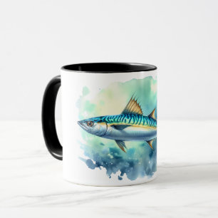 Mug Série aquarelle : Maquereau